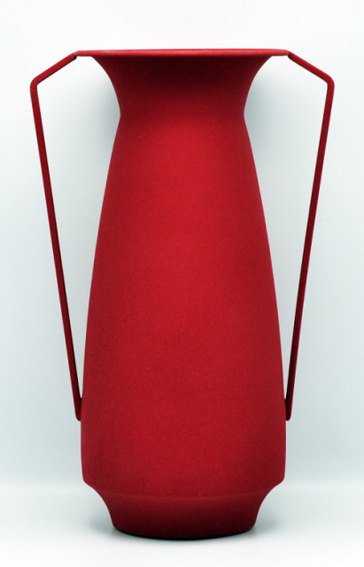 Pols Potten + Roman vaas, bordeaux rood L